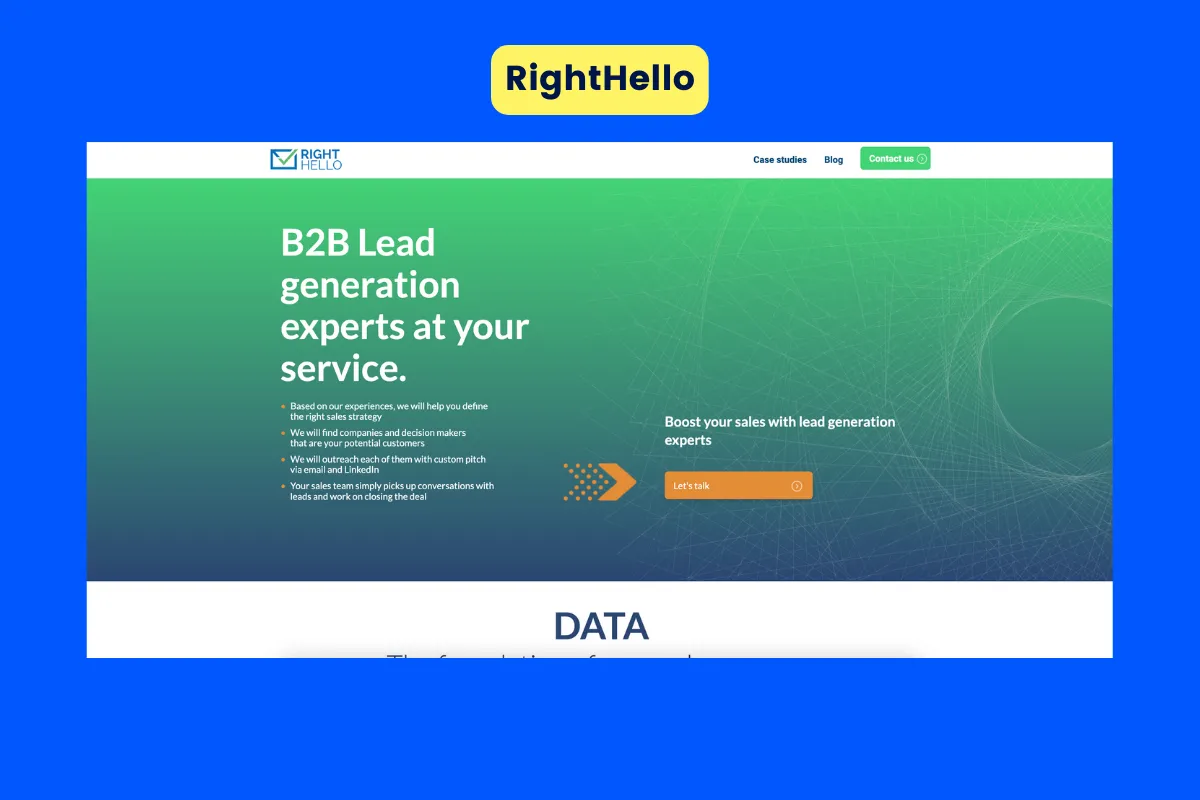 Best lead generation tool - RightHello