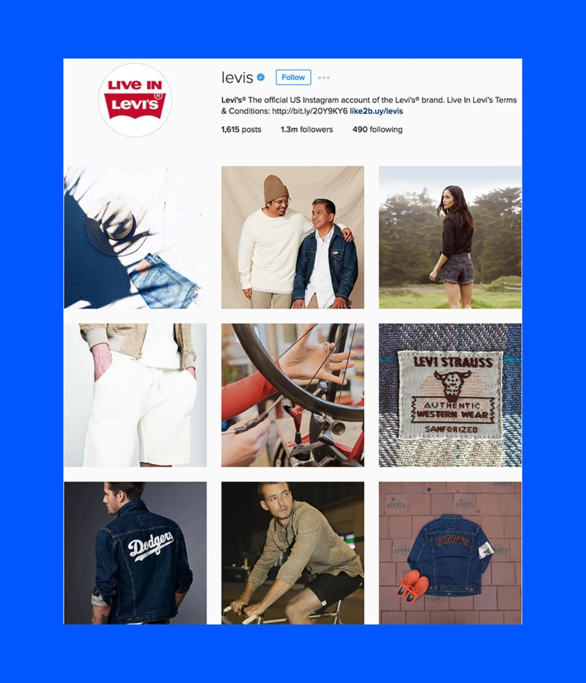 Levi's Instagram posts