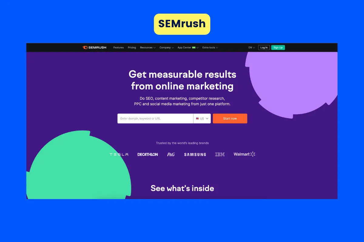 Best lead generation tool - SEMrush