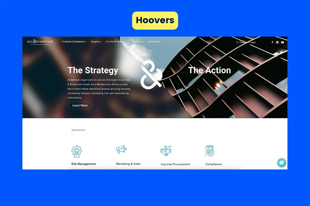 Best lead generation - Hoovers