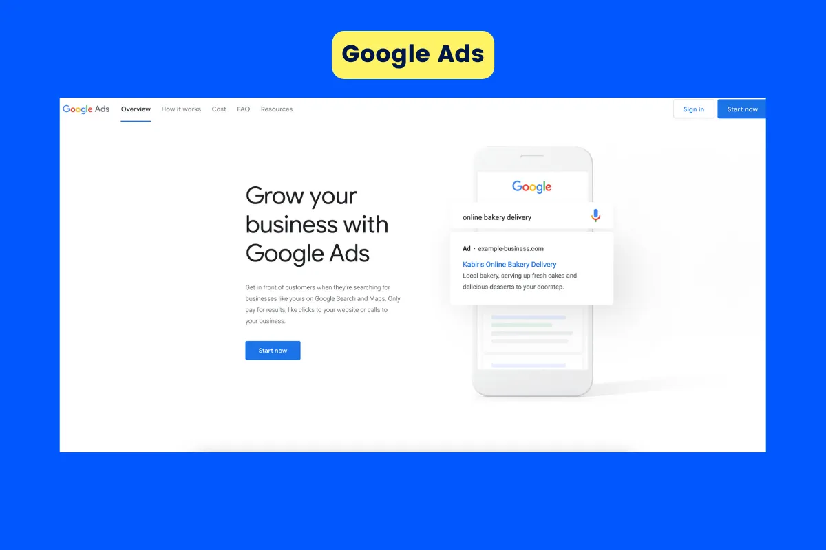 Best lead generation tool - Google Ads