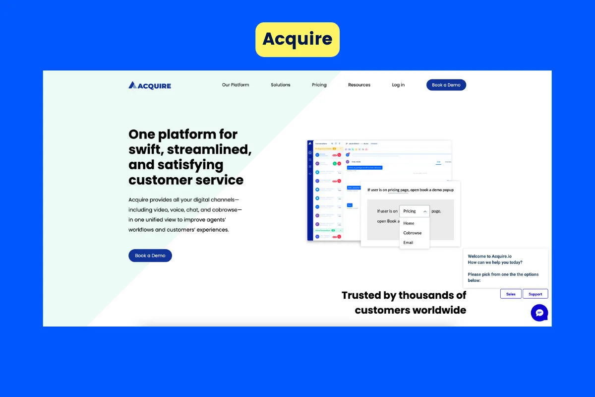 Best lead generation tool - Acquire